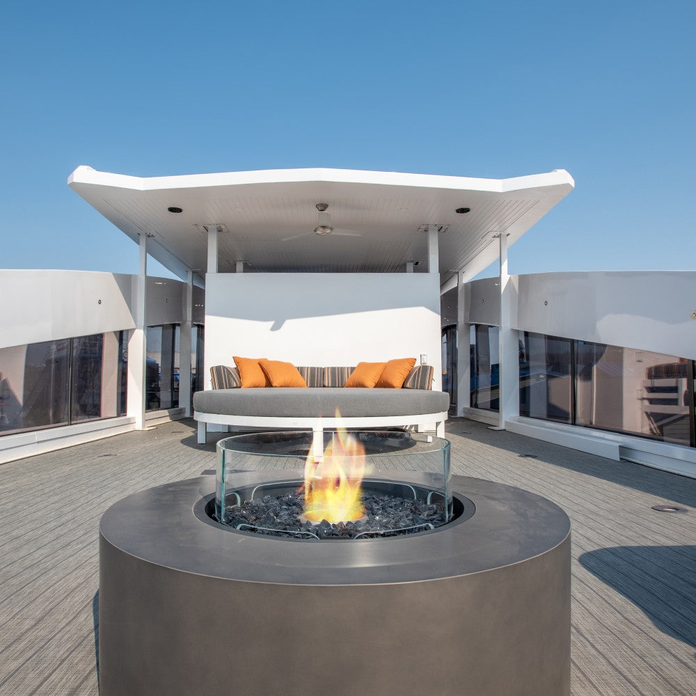 EcoSmart Fire Ark 39-Inch Round Concrete Fire Pit Table