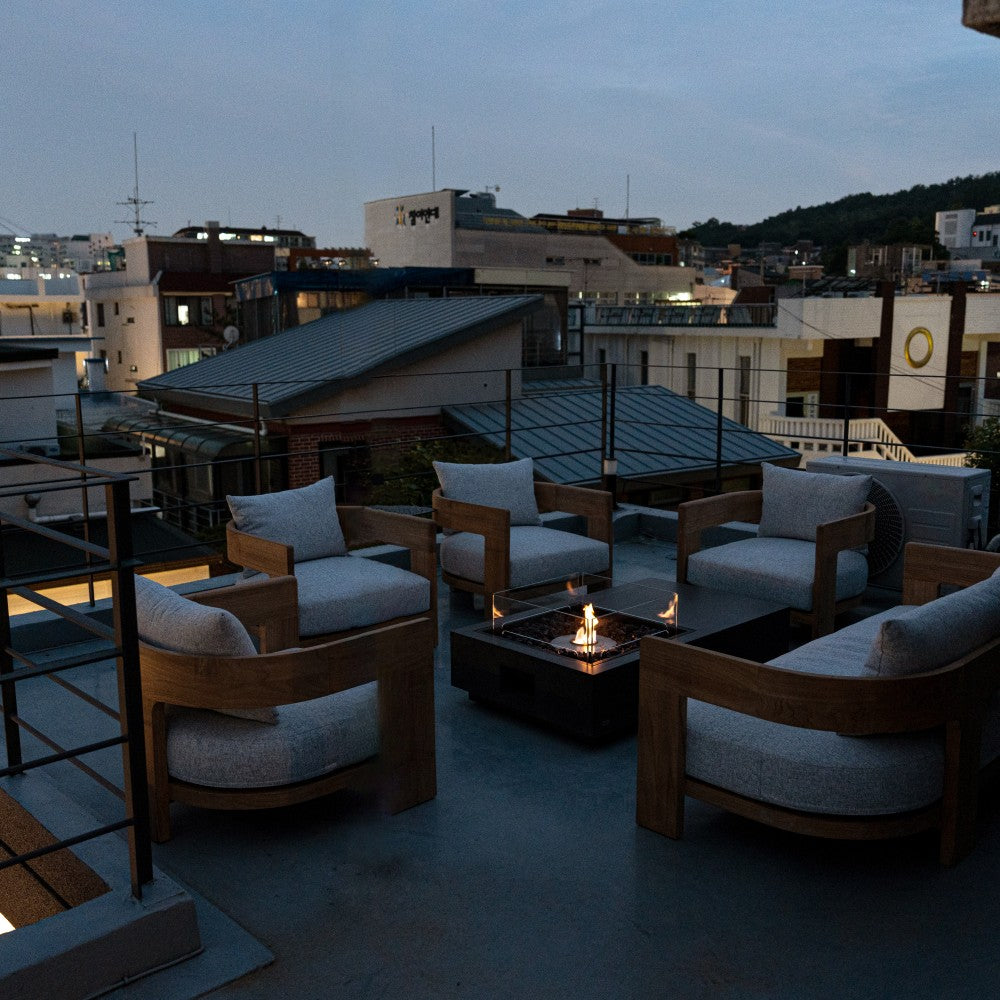 EcoSmart Fire Manhattan 50 Compact Rectangular Fire Pit Table