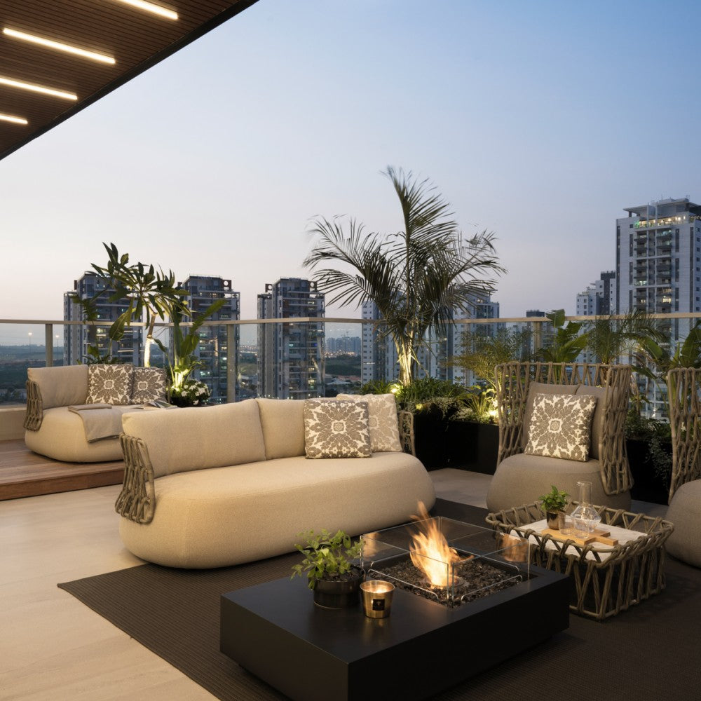 EcoSmart Fire Manhattan 50 Compact Rectangular Fire Pit Table