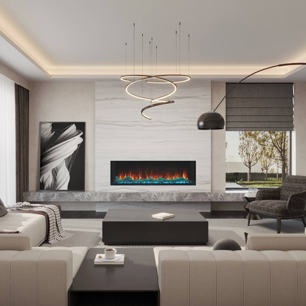 EcoSmart Fire Switch Linear Built-In Electric Fireplace