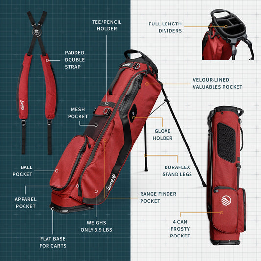 El Camino | Ron Burgundy Mid Size Stand Bag