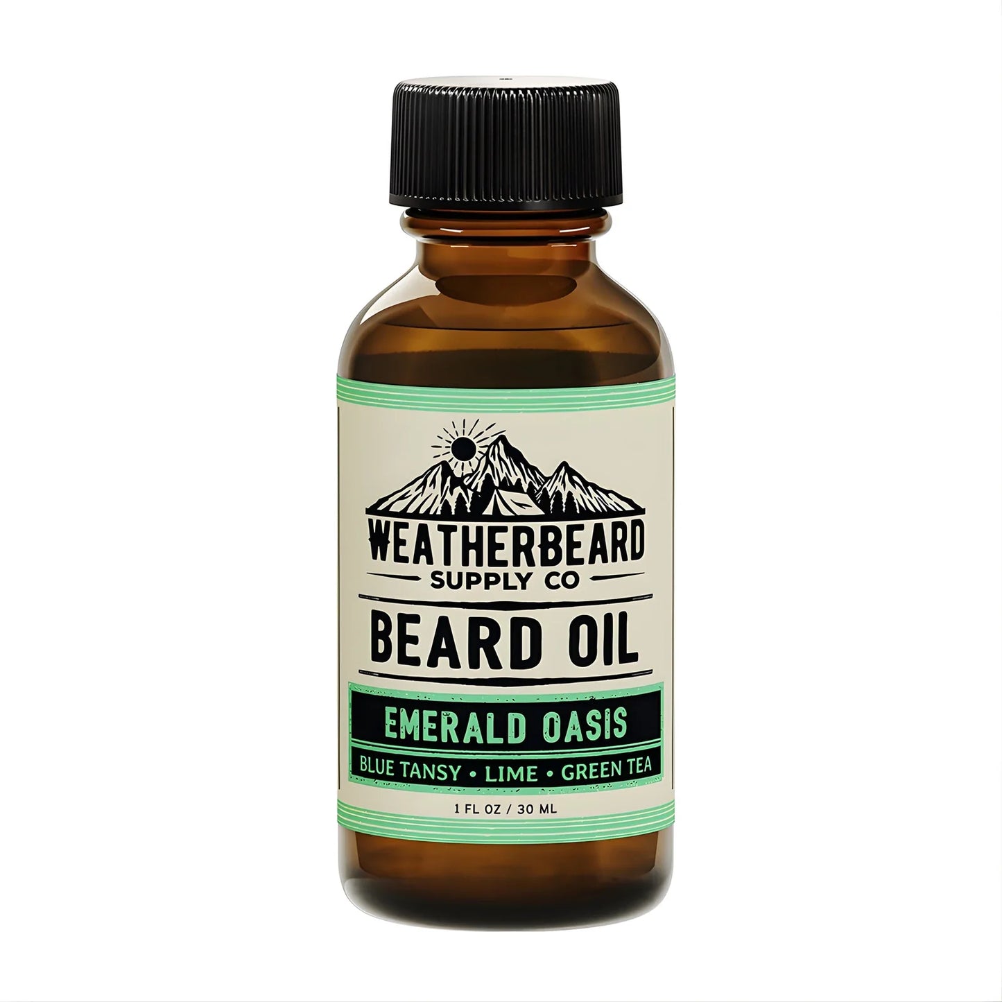 Emerald Oasis Beard Oil - Blue Tansy, Lime, Green Tea