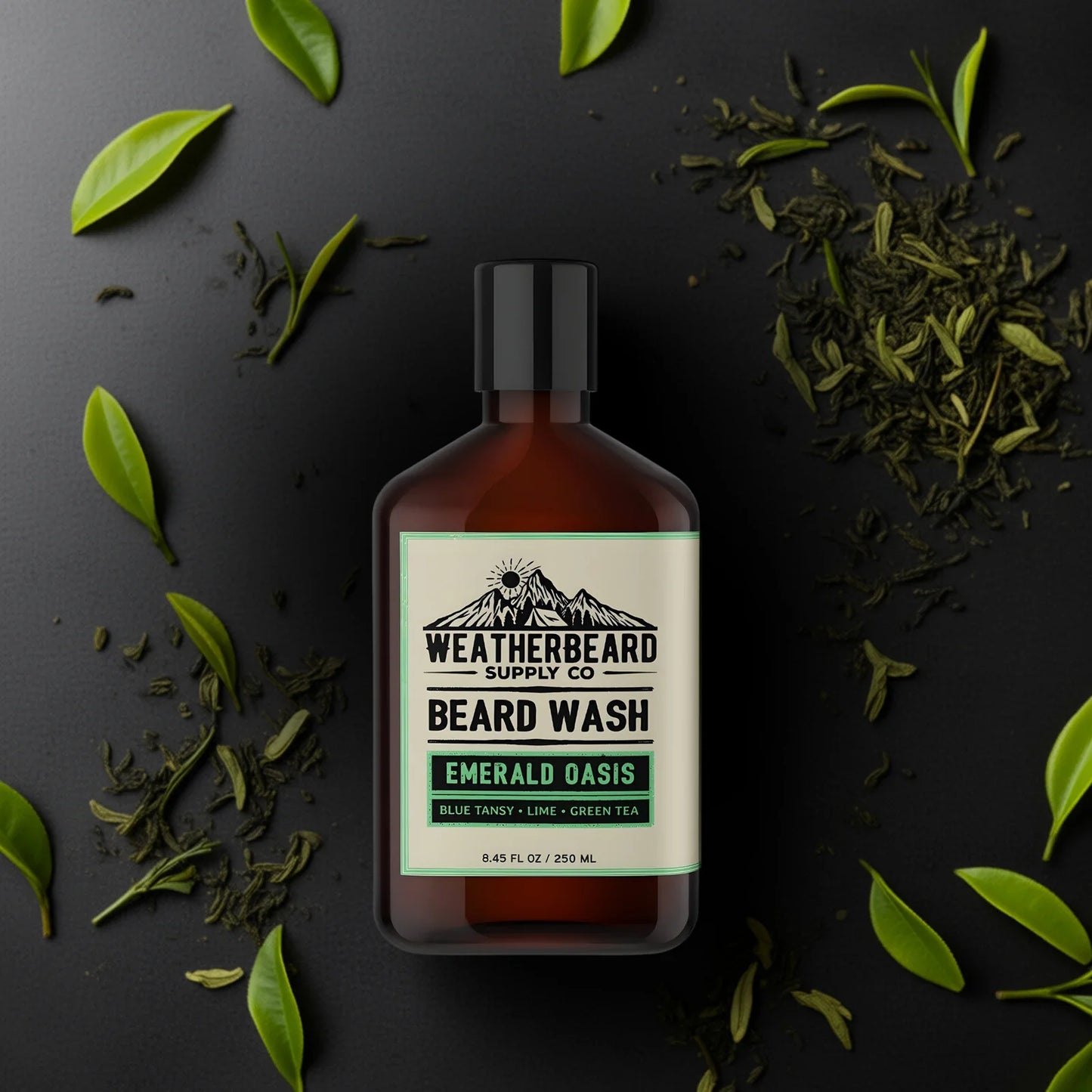 Emerald Oasis Beard Wash - Blue Tansy, Lime, Green Tea