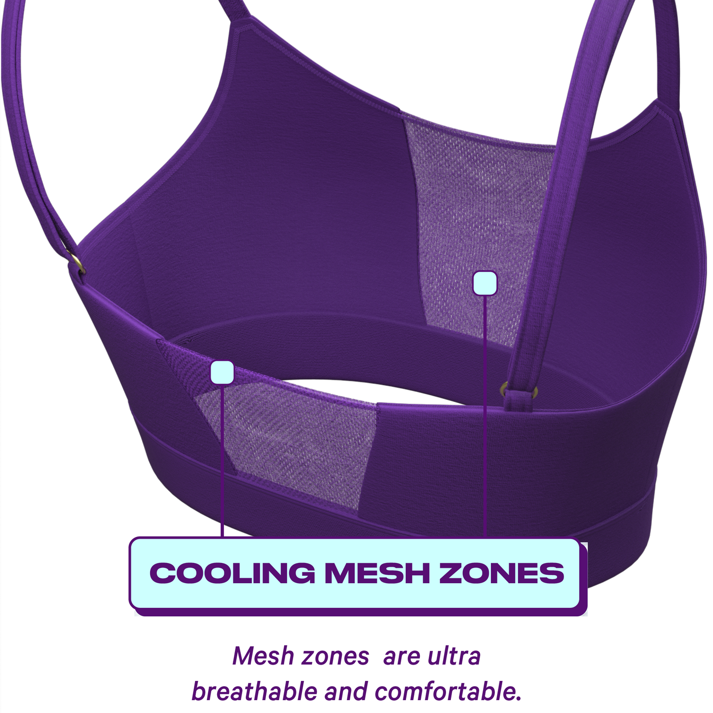 The Emperor |  Dark Purple paradICE™ Boob Hammock™ Cooling Bralette