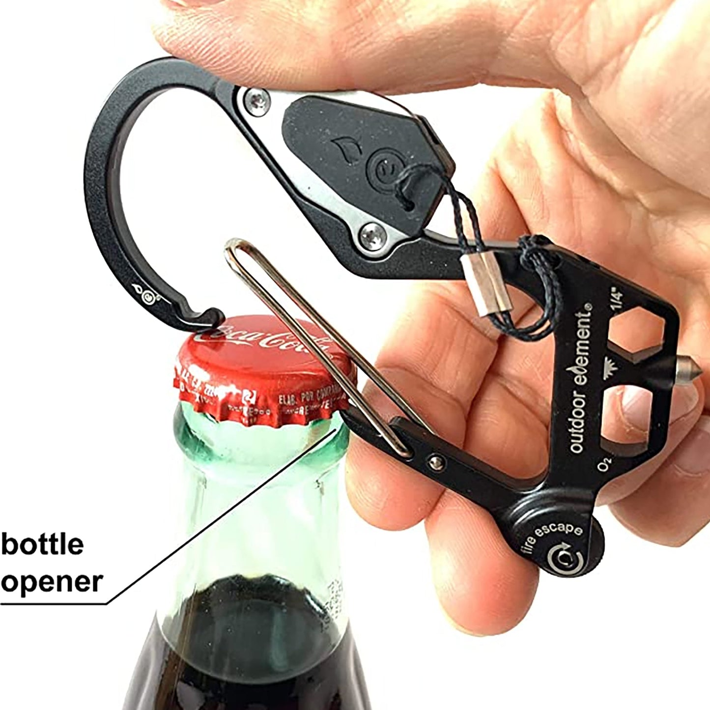 Outdoor Element Fire Escape Multitool Carabiner