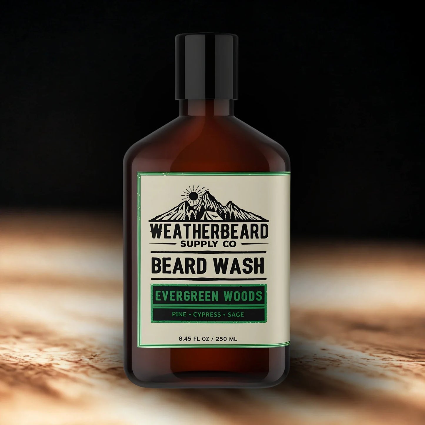 Evergreen Woods Beard Wash - Pine, Cypress, Sage
