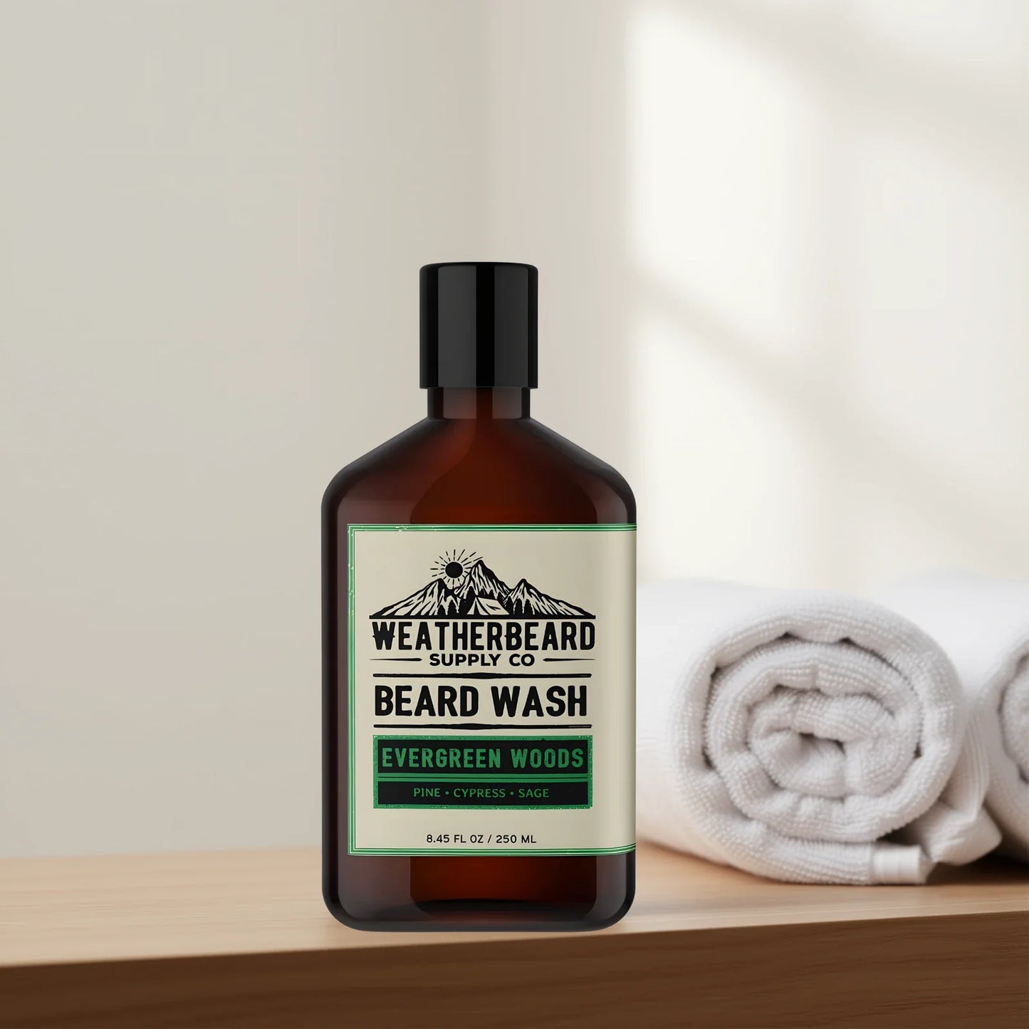 Evergreen Woods Beard Wash - Pine, Cypress, Sage