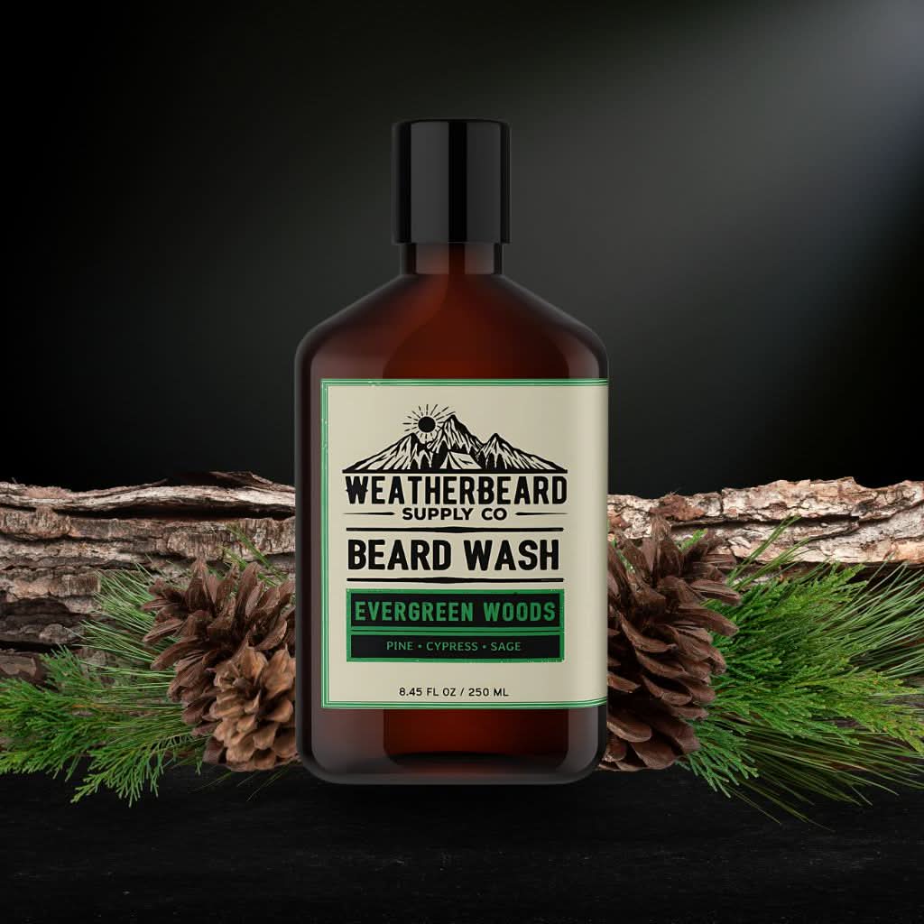 Evergreen Woods Beard Wash - Pine, Cypress, Sage