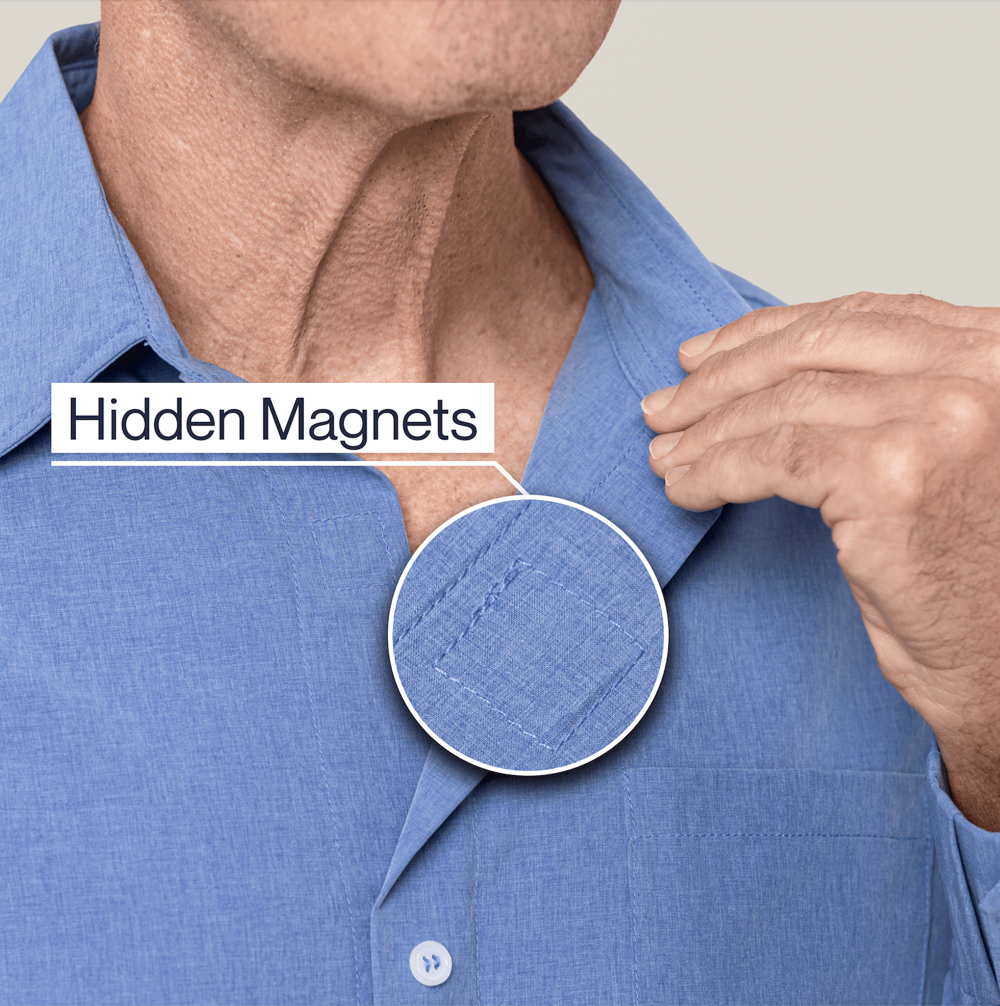 Magnetic Button-Down for Men | Relaxed-Fit