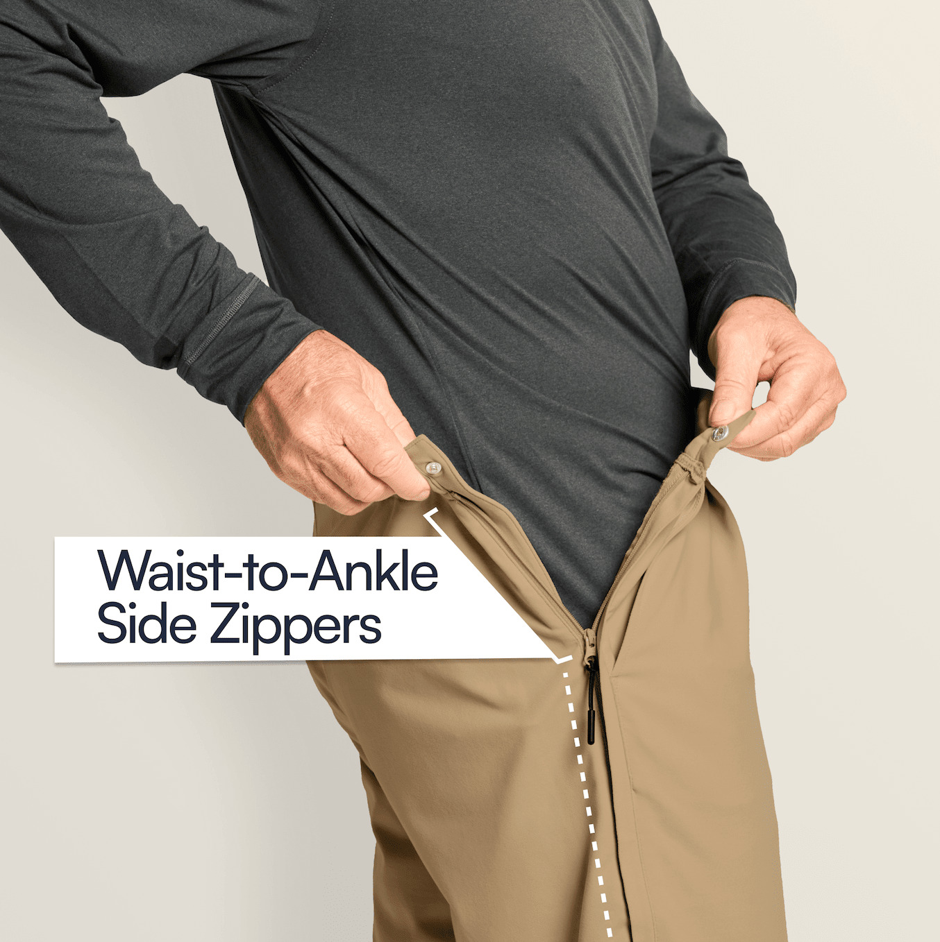 Everyday Side-Zip Pants for Men