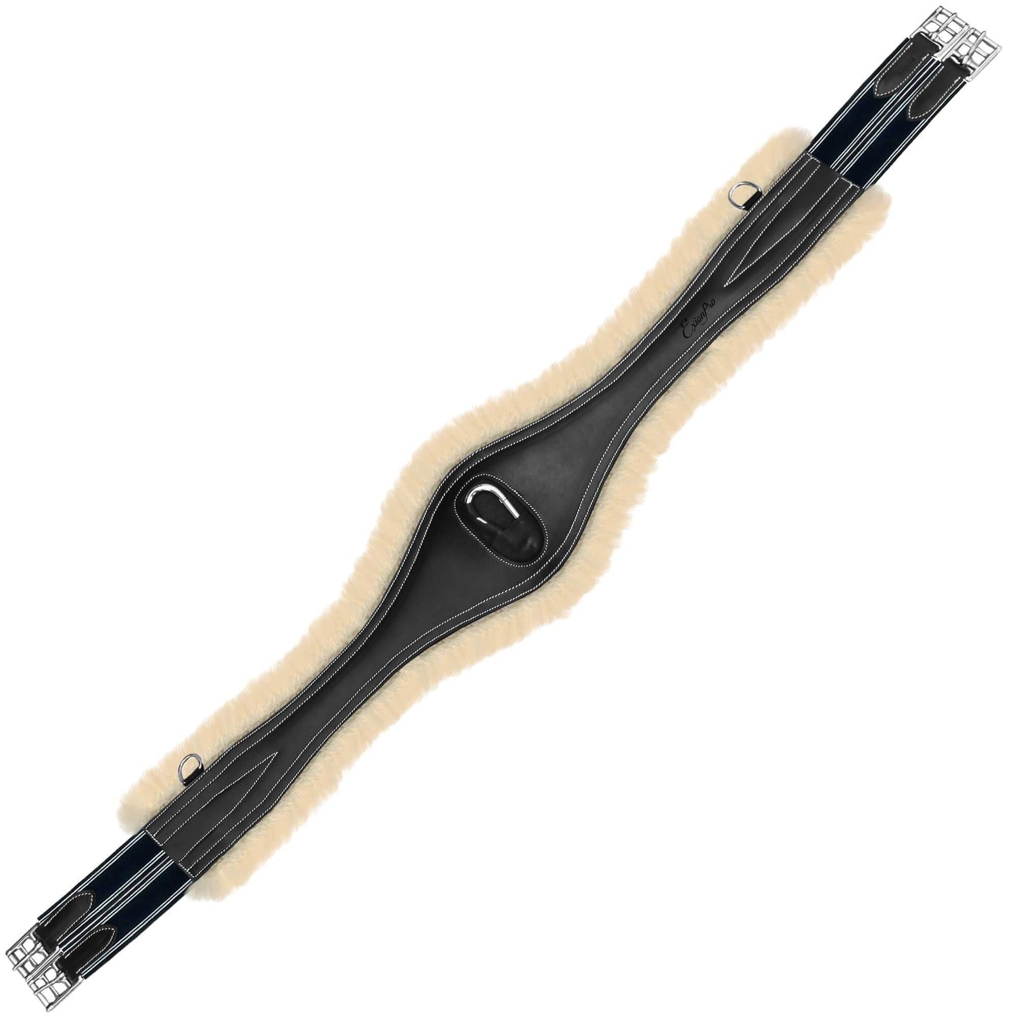 ExionPro 'Snap' Over Lay Girth - Navy Blue Elastic with White Lines