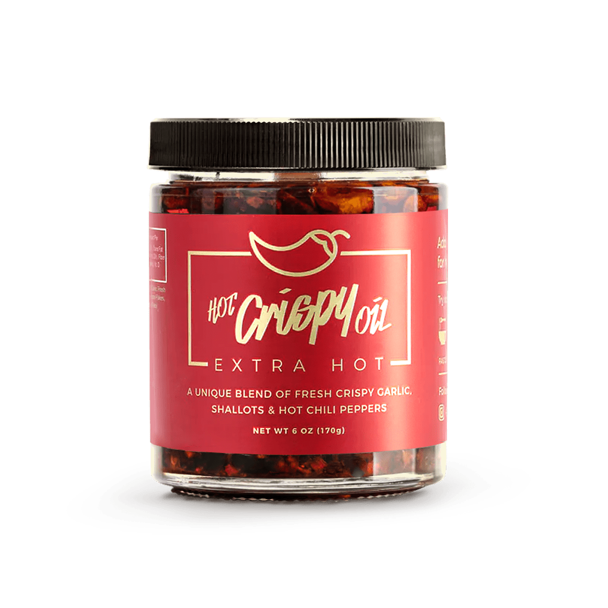 Extra Hot Crispy Oil –  Chili Crisp Garlic Oil