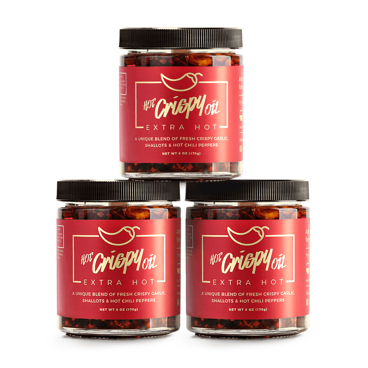 Extra Hot Crispy Oil –  Chili Crisp Garlic Oil