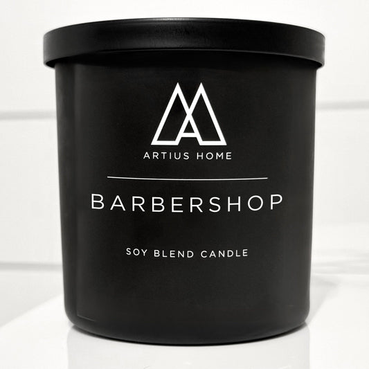Soy Blend Wood Wick Candle - Barbershop