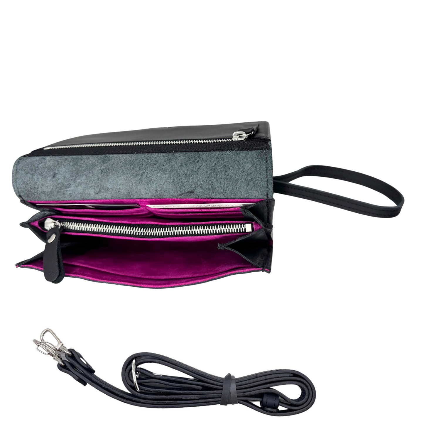 The Adeline Lux: Clutch and Cross-body - Leather (Made to Order)