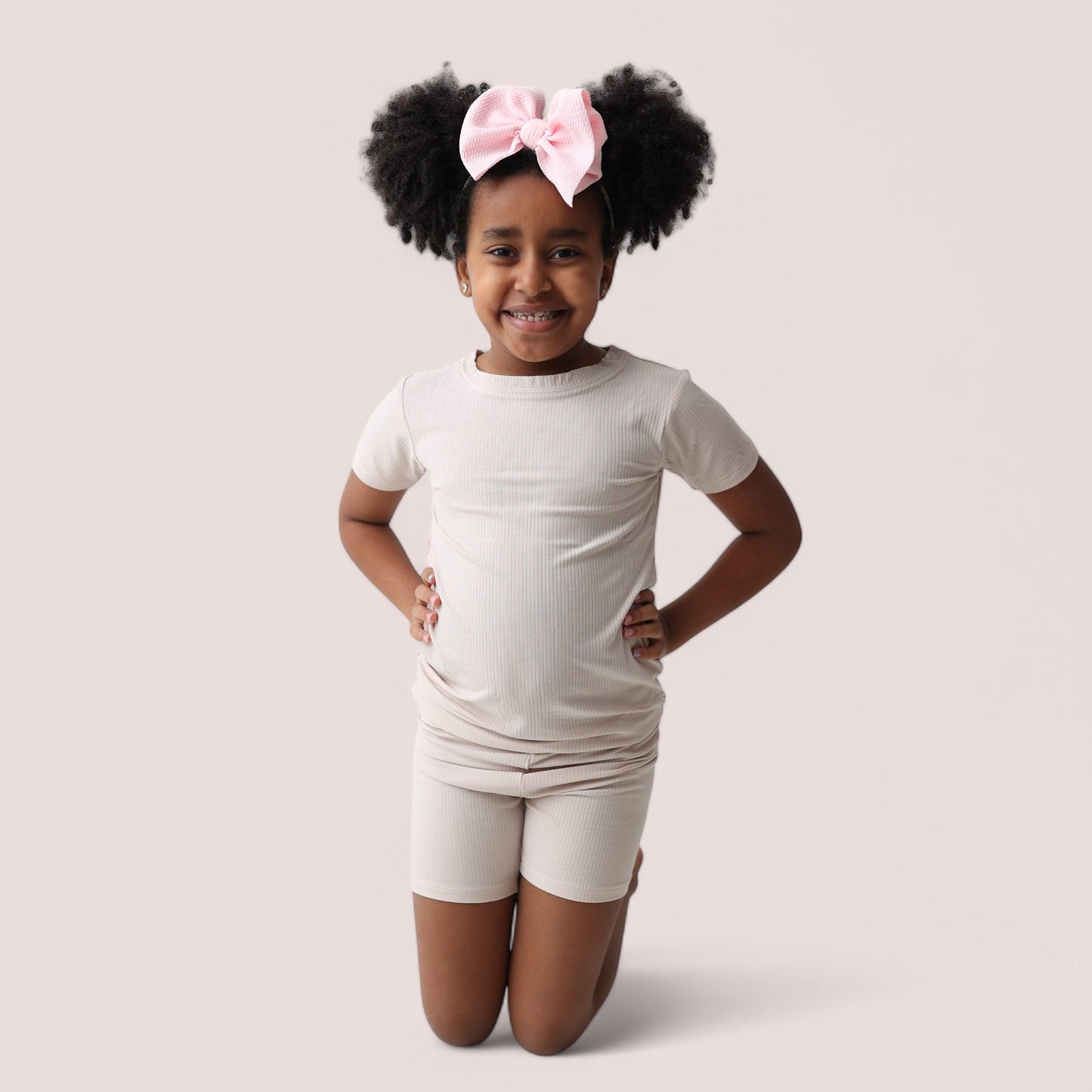 TOTALLY TAN RIB DREAM SHORT SET