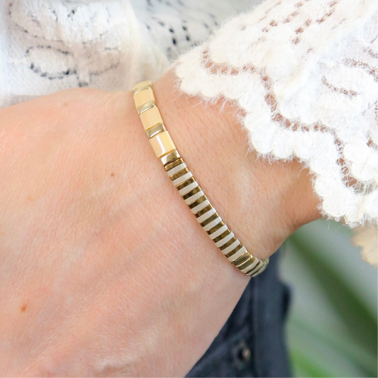 LATTE - Tila Bead Bracelet | ONE SIZE - Large