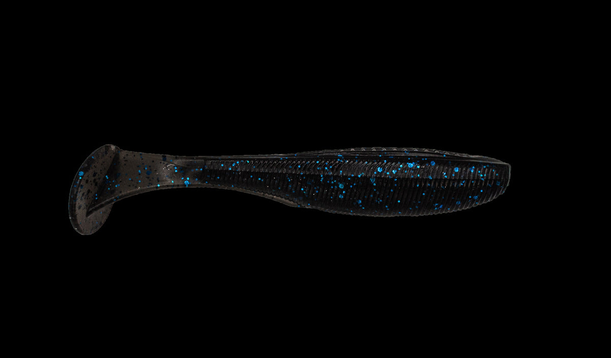 Thump Shad - Black & Blue Flake