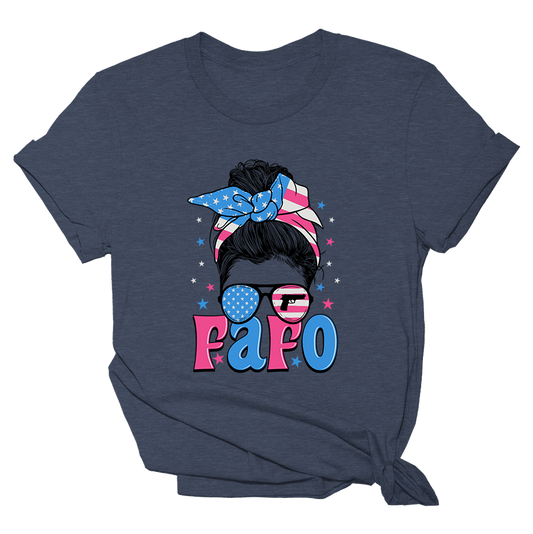 FAFO - Messy Bun Tee - 4466