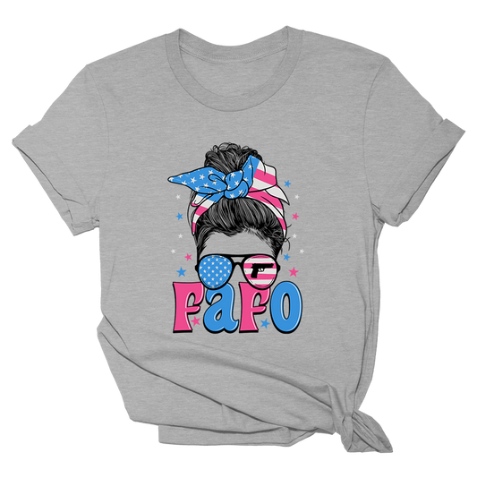 FAFO - Messy Bun Tee - 4466