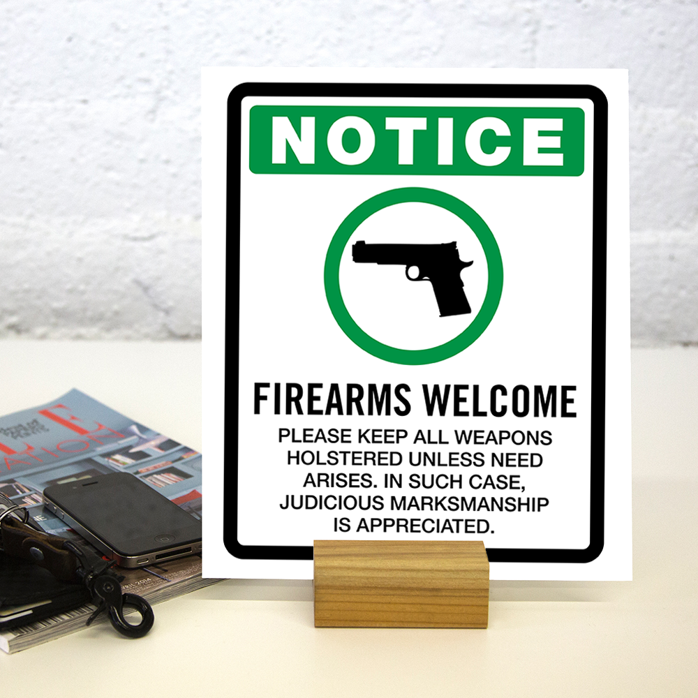 Firearms Welcome Notice