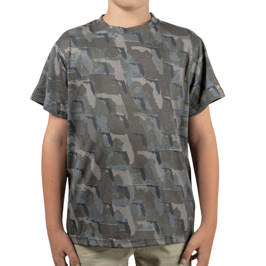Florida Camo - Kids Short Sleeve Shirt