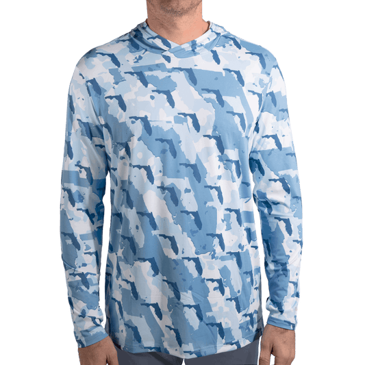 Florida Camo - Fishing Long Sleeve Hoodie