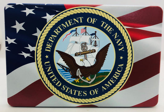 American Flag Color Waving /U.S. Navy Hitch Cover