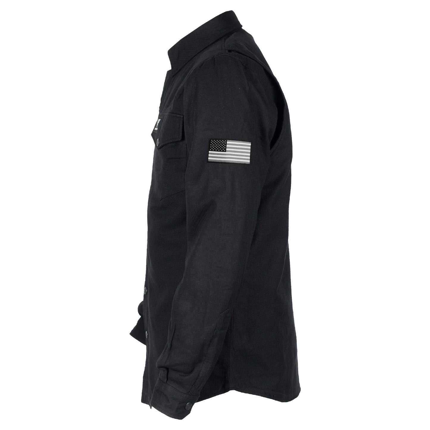 Protective Flannel Shirt - Black Solid
