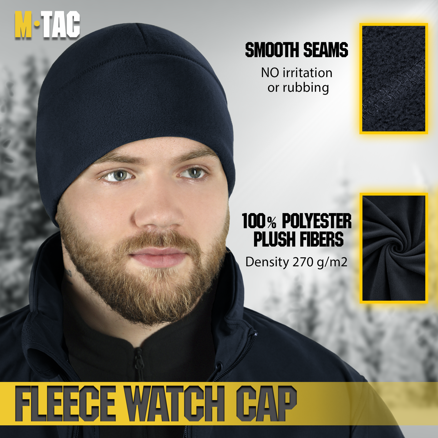 M-Tac Watch Cap Fleece with Slimtex (320 g/m2)