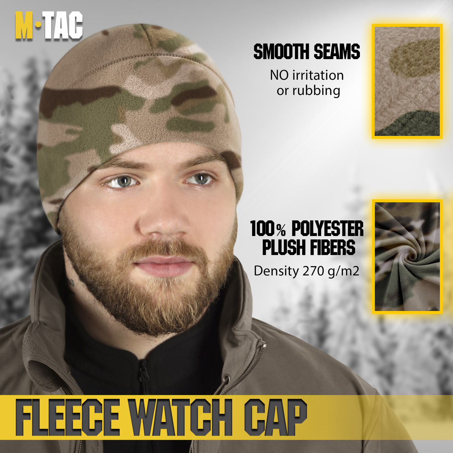 M-Tac Watch Cap Fleece with Slimtex (320 g/m2)