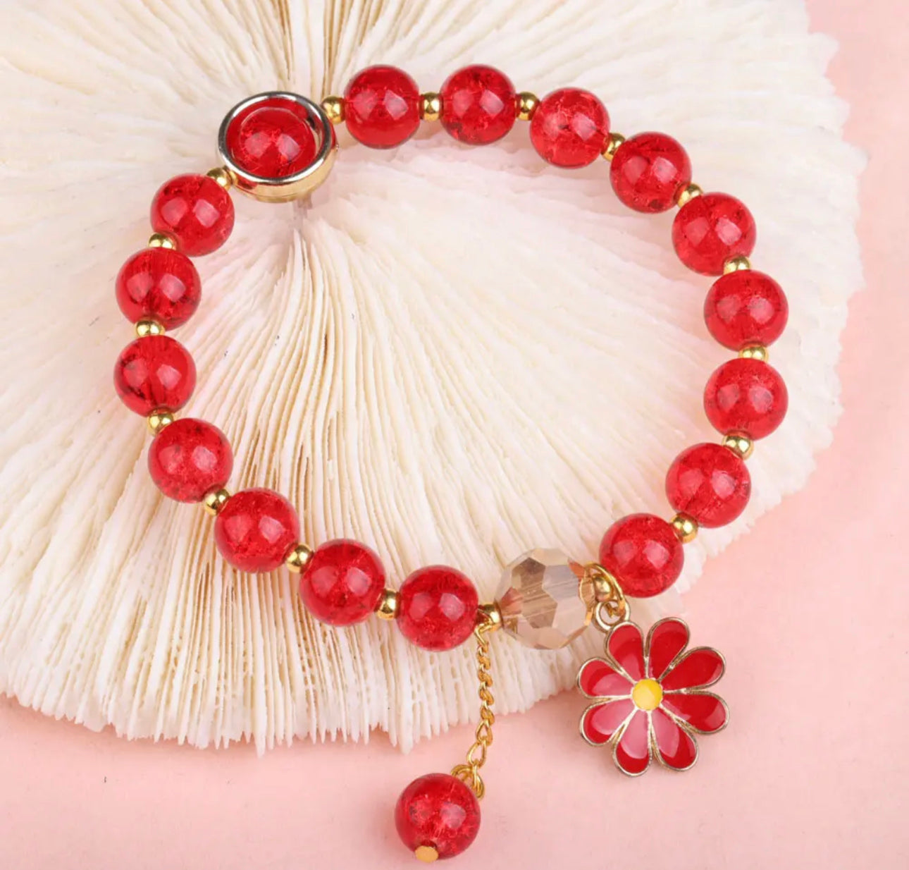 FLORA - Children’s Crystal Bead Adjustable Bracelet - Accent