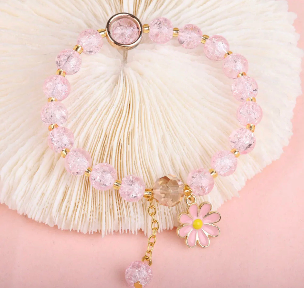 FLORA - Children’s Crystal Bead Adjustable Bracelet - Accent