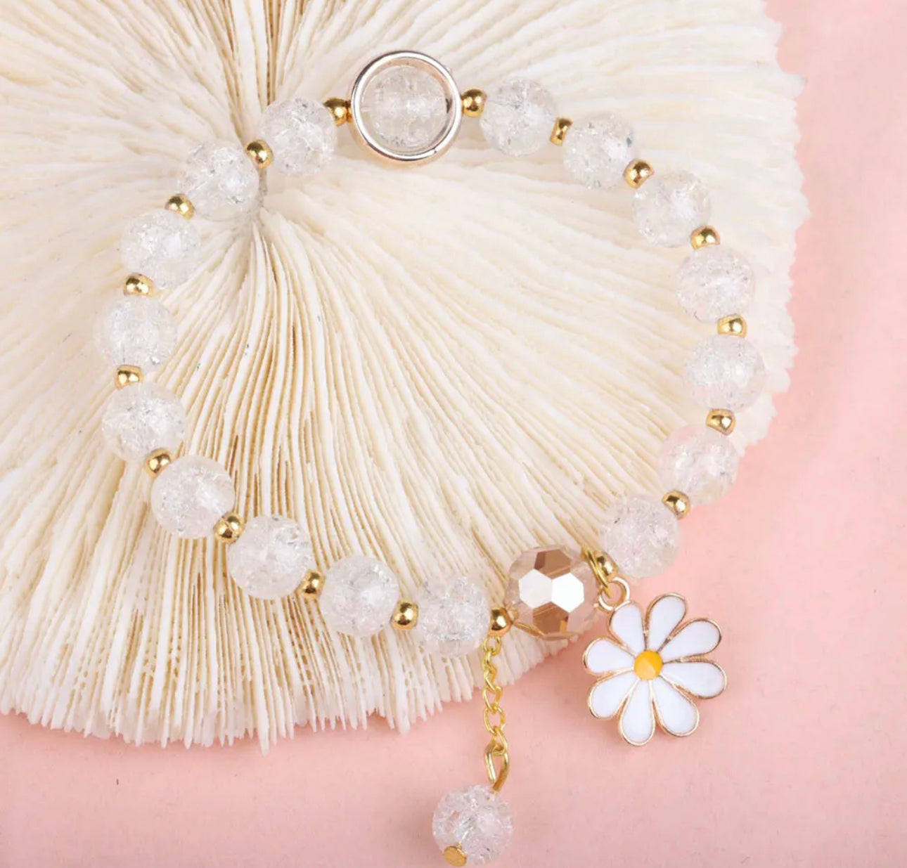 FLORA - Children’s Crystal Bead Adjustable Bracelet - Accent