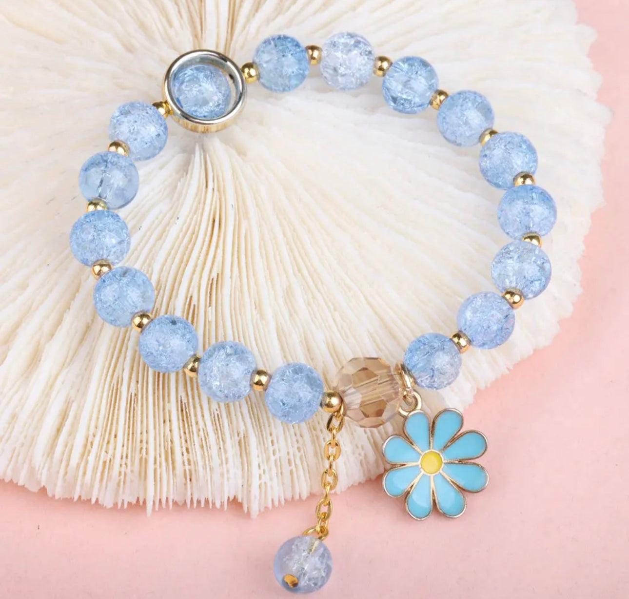 FLORA - Children’s Crystal Bead Adjustable Bracelet - Accent