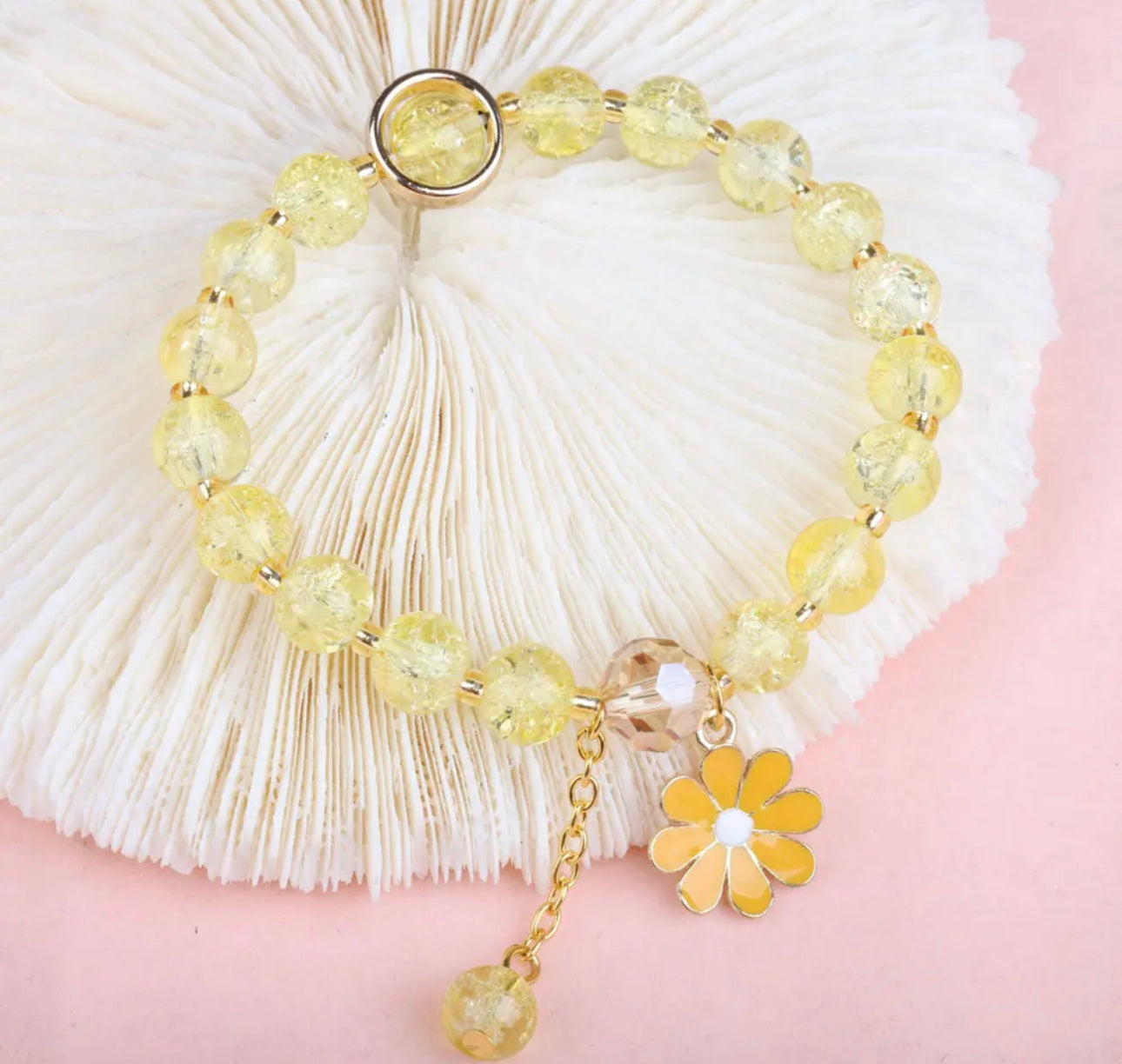 FLORA - Children’s Crystal Bead Adjustable Bracelet - Accent