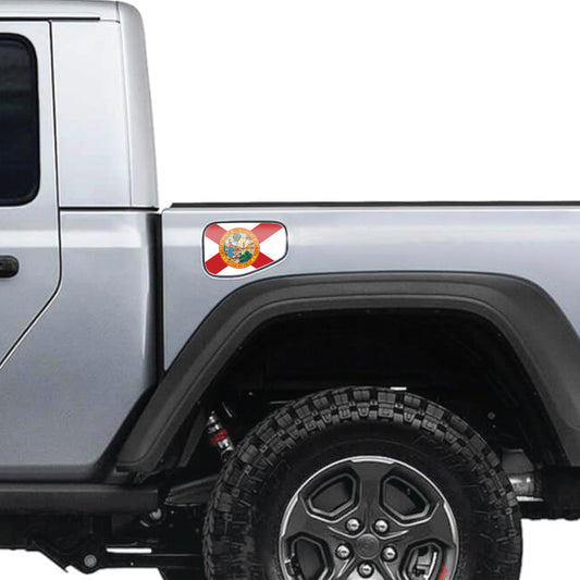 Florida State Flag Gas Cap Decal for JT or Gladiator