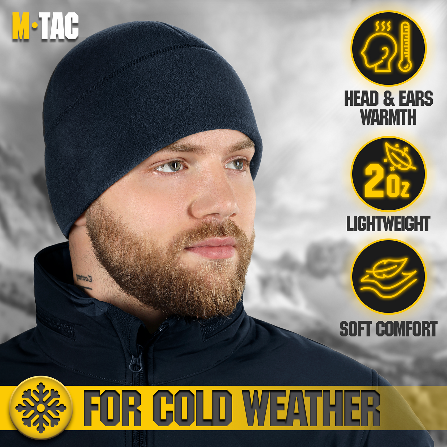 M-Tac Watch Cap Fleece with Slimtex (320 g/m2)