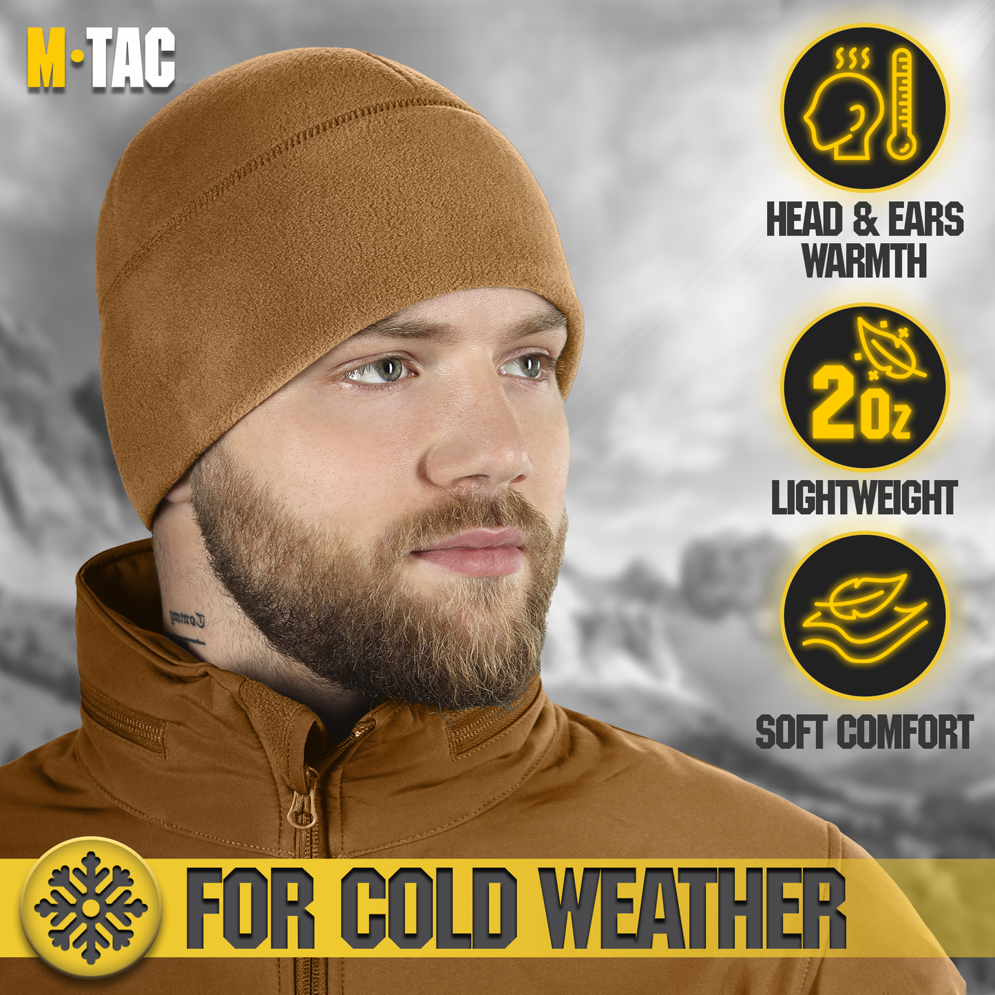 M-Tac Watch Cap Fleece with Slimtex (320 g/m2)