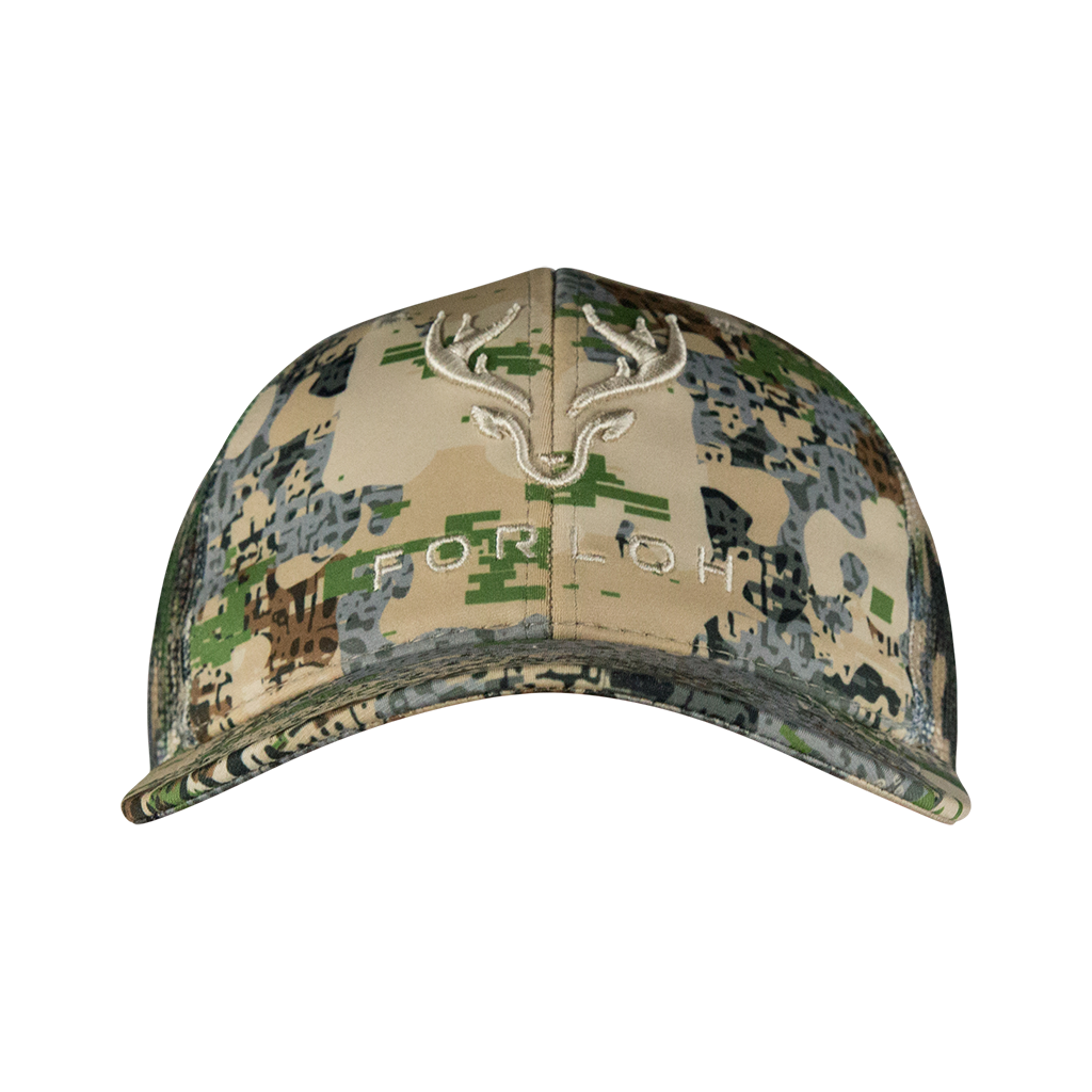 Puff Embroidered Camo Mesh Hat