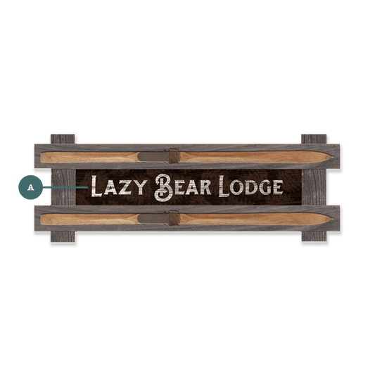 Welcome to the Lodge: Personalized - Framed Wall Decor