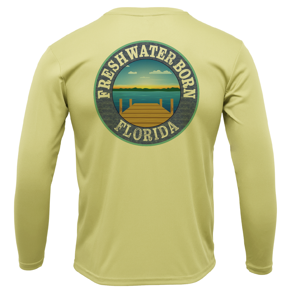 Florida "Freshwater Hair Don't Care" Girl's Long Sleeve UPF 50+ Dry-Fit Shirt
