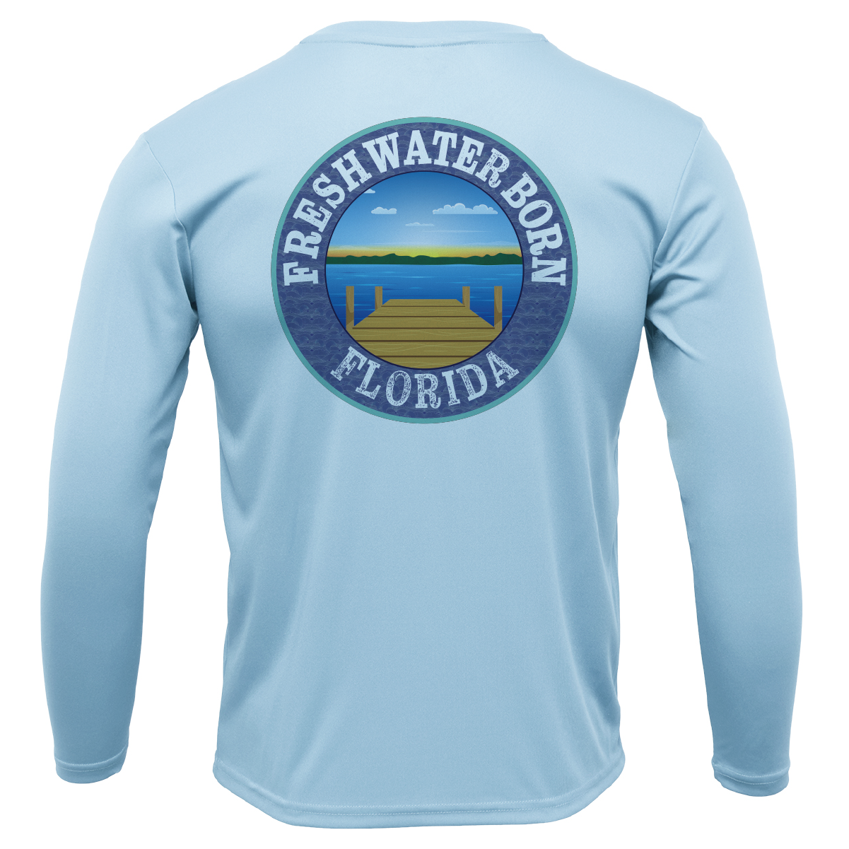 Florida Diver Freshwater Born Men's Long Sleeve UPF 50+ Dry-Fit Shirt
