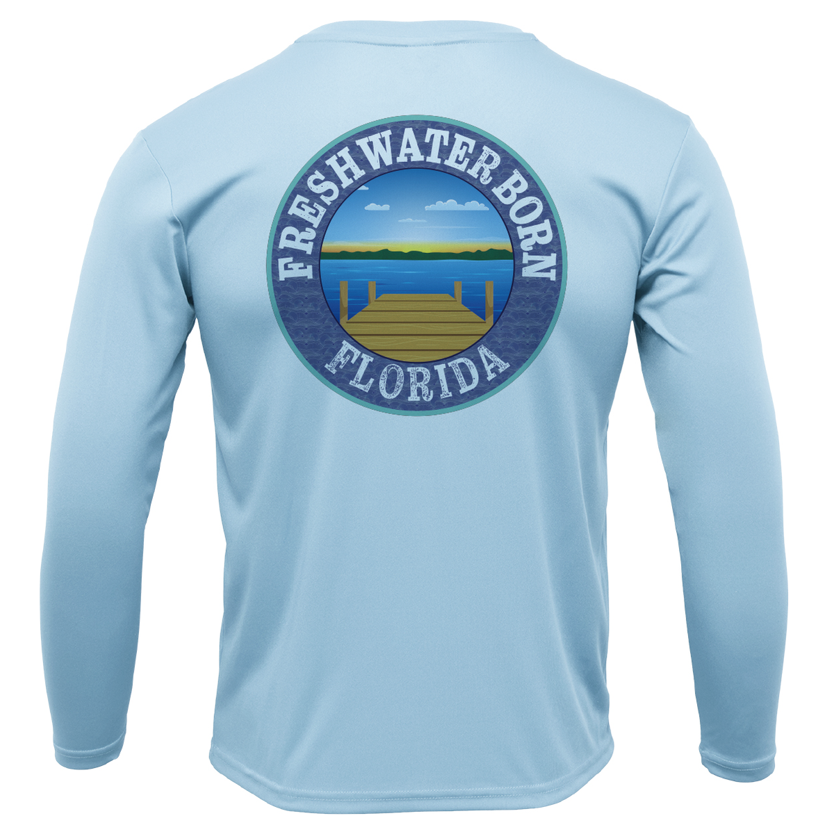 Florida Girl Freshwater Born Girl's Long Sleeve UPF 50+ Dry-Fit Shirt