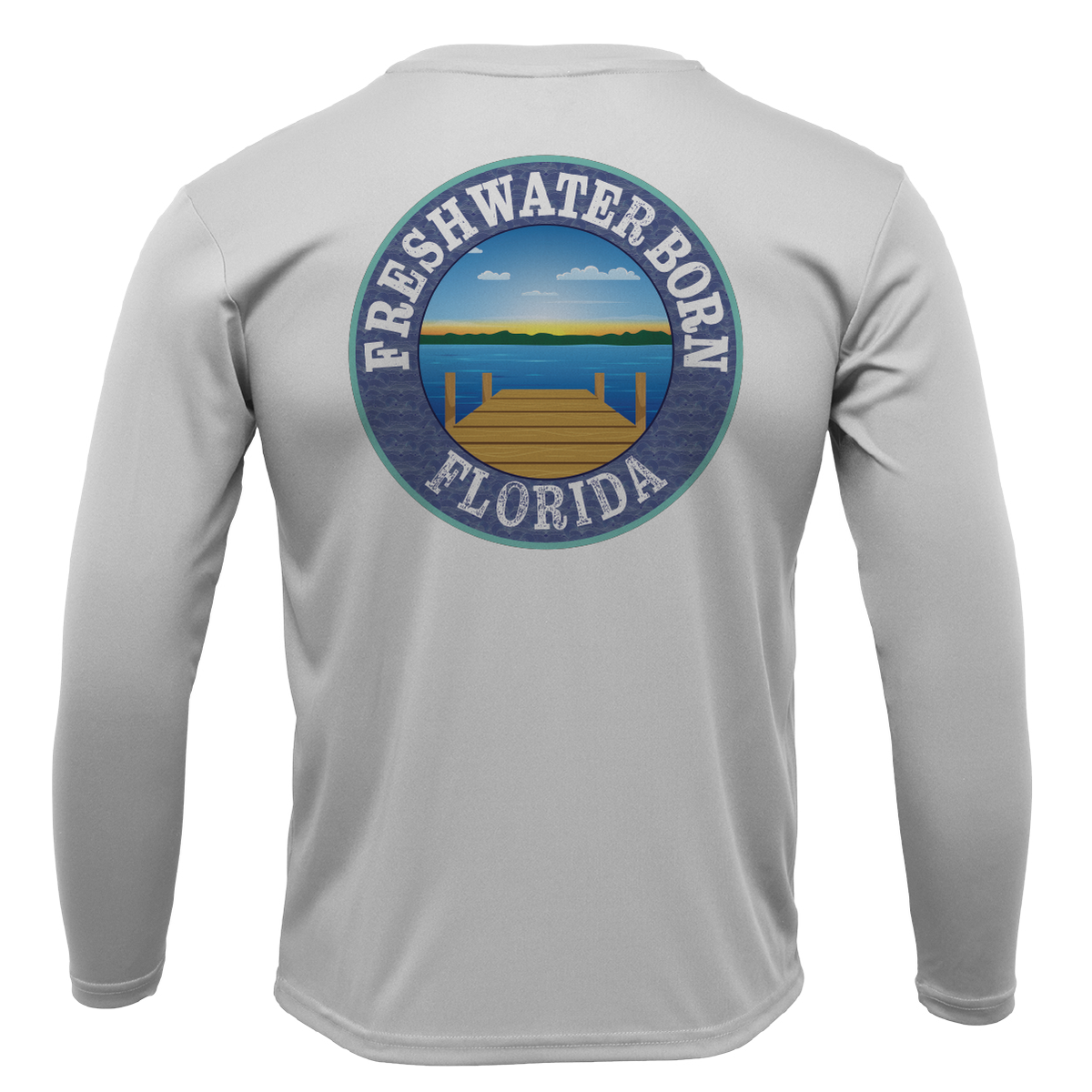 Florida "Life is Better at the Lake" Boy's Long Sleeve UPF 50+ Dry-Fit Shirt