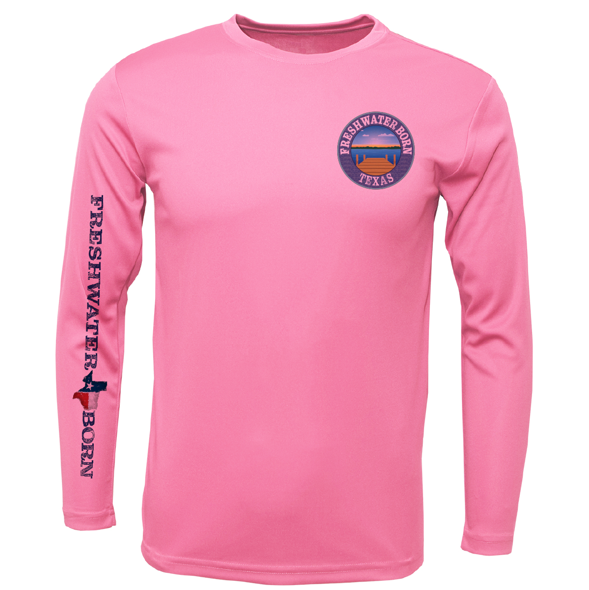 Fort Worth Freshwater Born Girl's Long Sleeve UPF 50+ Dry-Fit Shirt