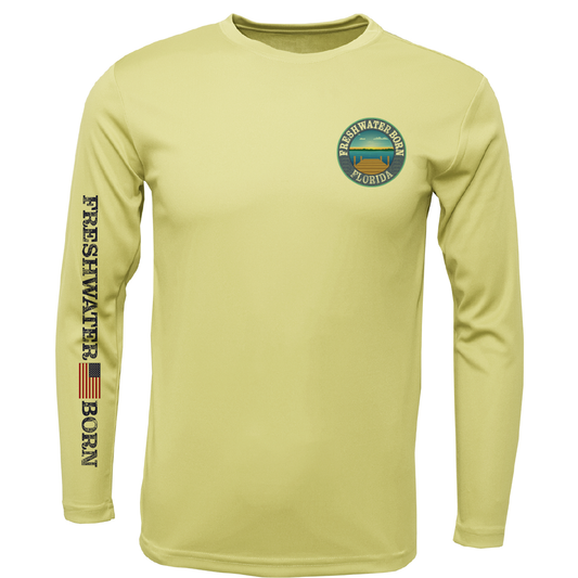 Florida Freshwater Born "All For Rum and Rum For All" Men's Long Sleeve UPF 50+ Dry-Fit Shirt
