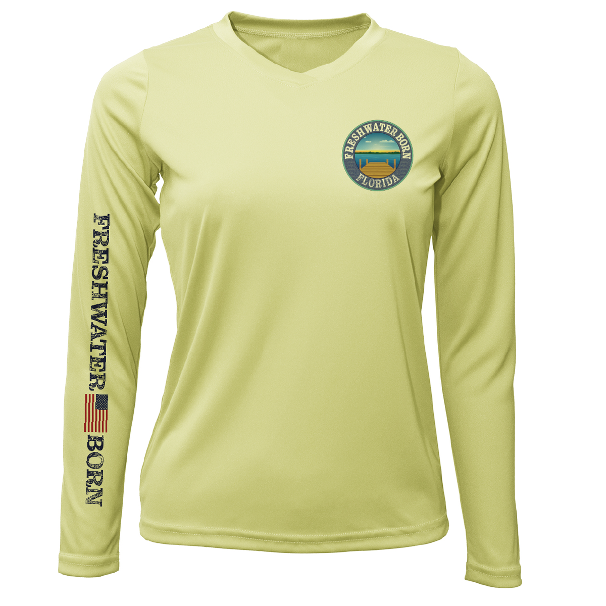 Florida Freshwater Born Pike Women's Long Sleeve UPF 50+ Dry-Fit Shirt