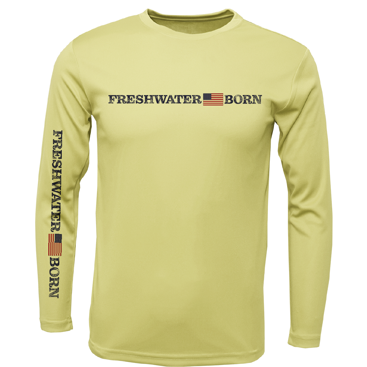 Florida Freshwater Born Linear Logo Girl's Long Sleeve UPF 50+ Dry-Fit Shirt