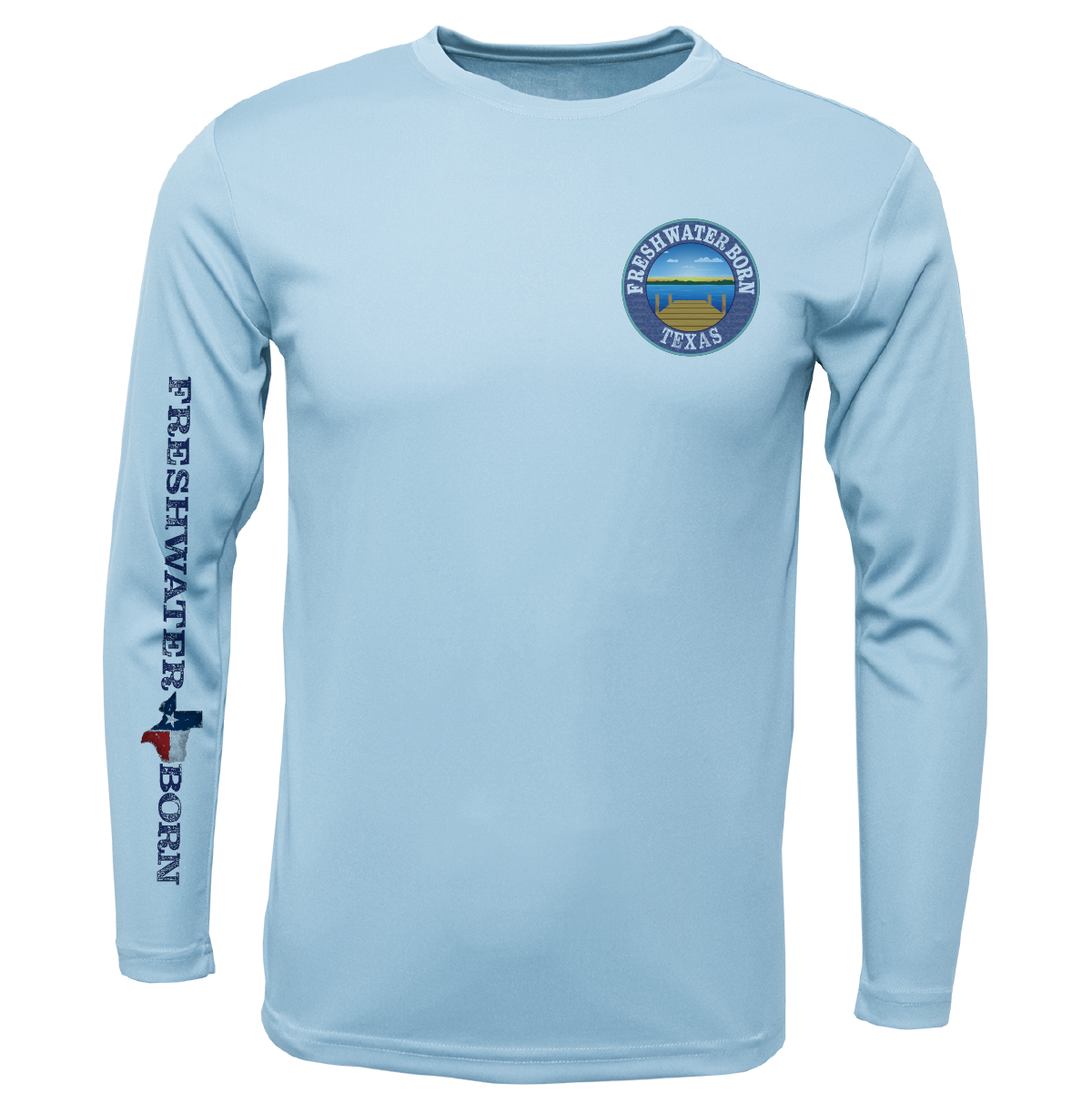 Fort Worth Freshwater Born Men's Long Sleeve UPF 50+ Dry-Fit Shirt
